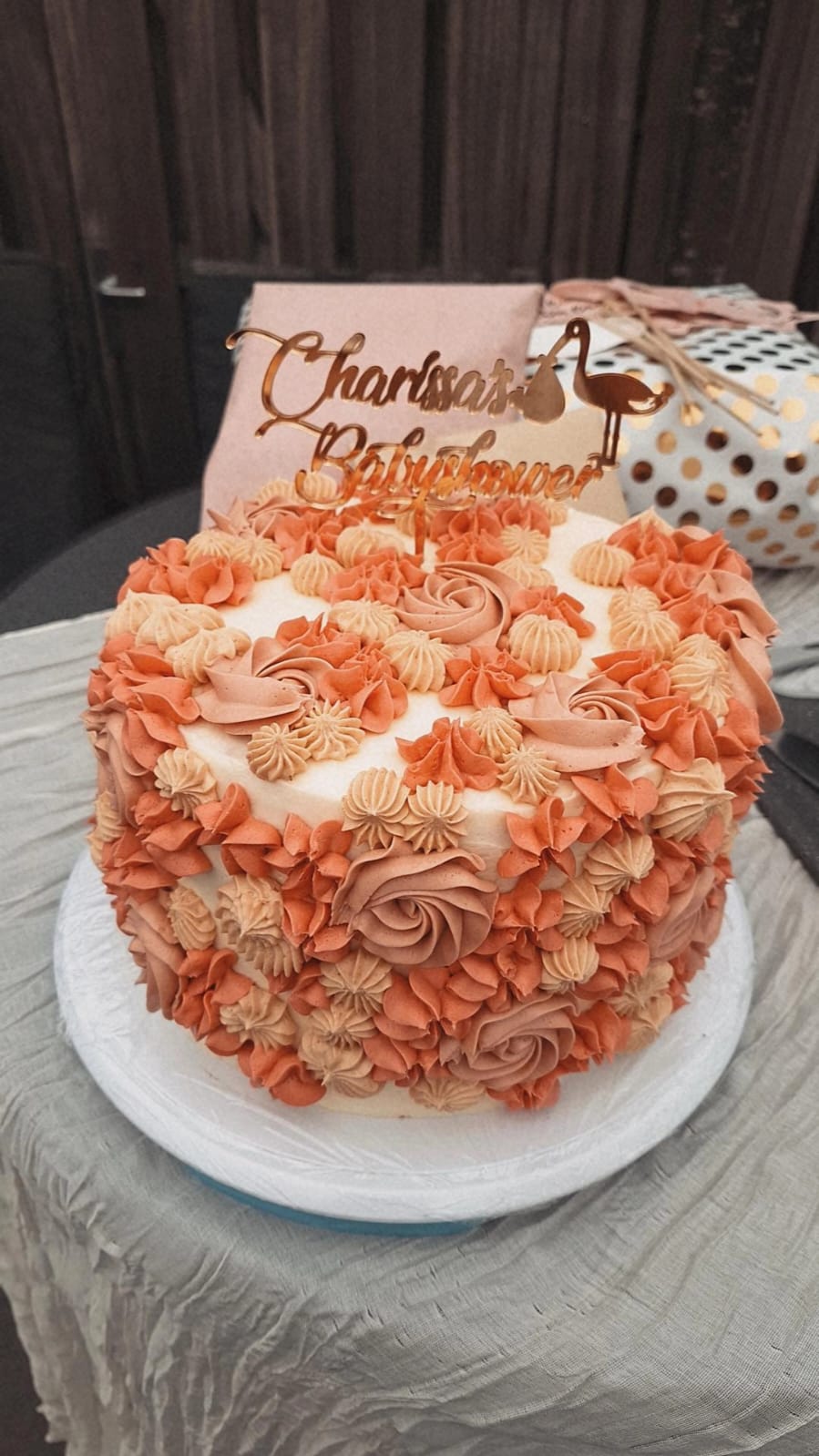 Babyshower peach